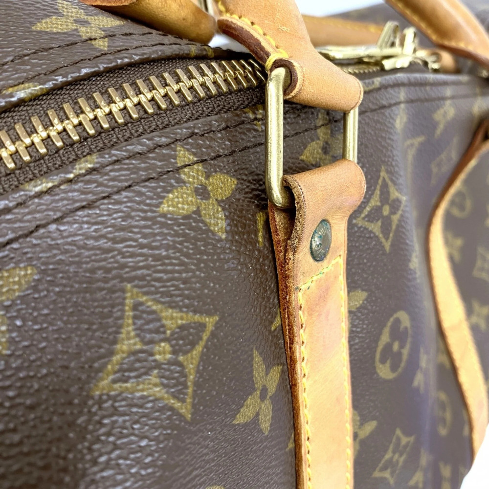 LOUIS VUITTON Brown Monogram Keepall 60 Boston Bag - Picture 8 of 12